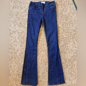 Free People Dark Blue Flare Jeans